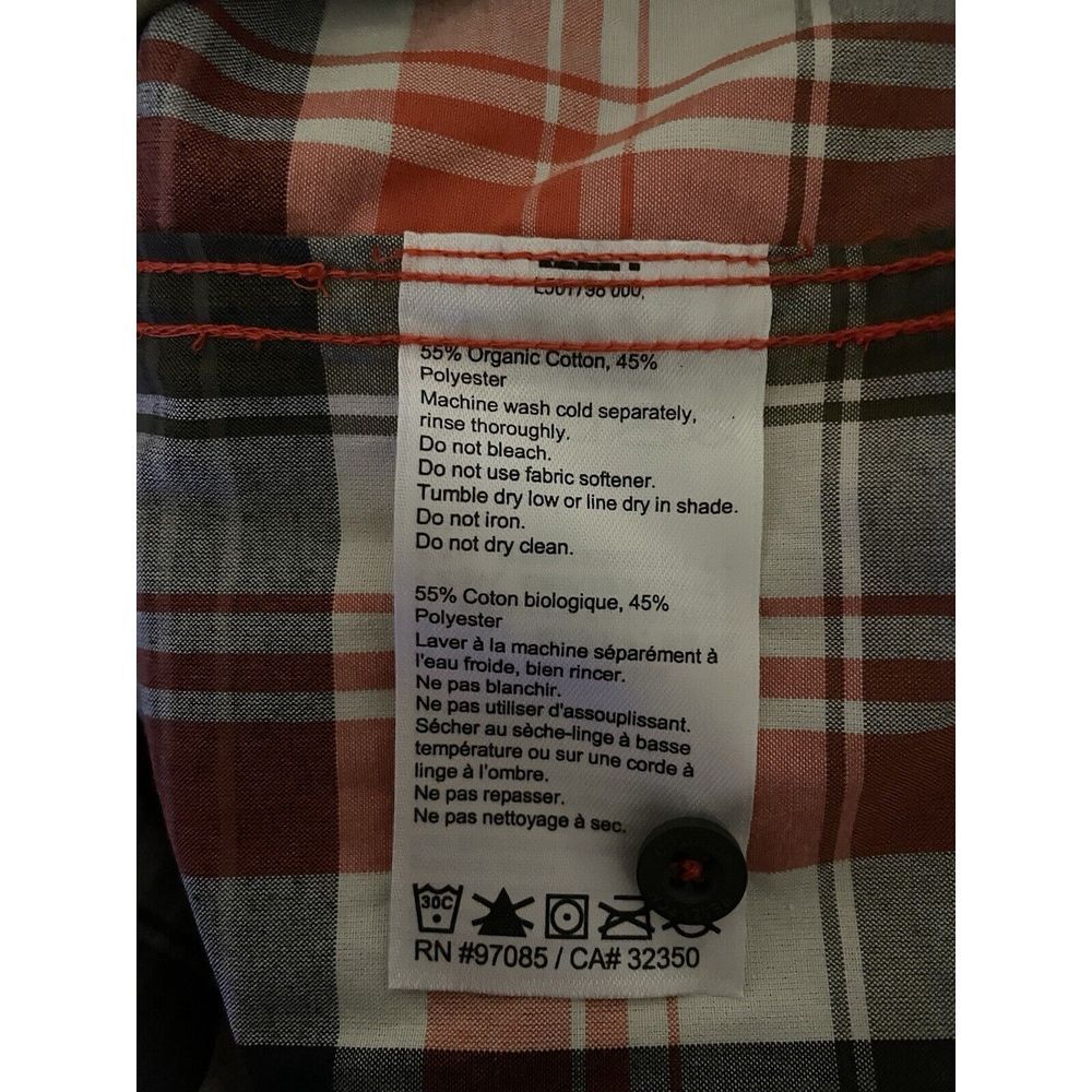 MENS OUTDOOR RESEARCH LARGE PLAID SEAPINE CAMP TRAIL HIKE BUTTON UP SHIRT - Picture 7 of 7
